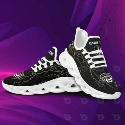 AFL Collingwood Magpies Custom Name Stylish Graffiti Max Soul Shoes - soulcals.com