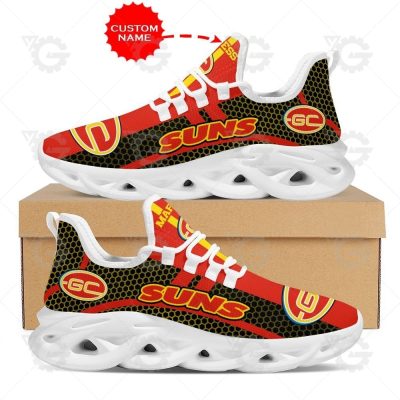 AFL Gold Coast Suns Custom Name Special Style Max Soul Shoes - soulcals.com