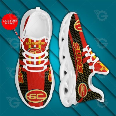AFL Gold Coast Suns Custom Name Special Style Max Soul Shoes - soulcals.com