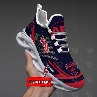 AFL Melbourne Demons Custom Name Max Soul Shoes V2 - soulcals.com