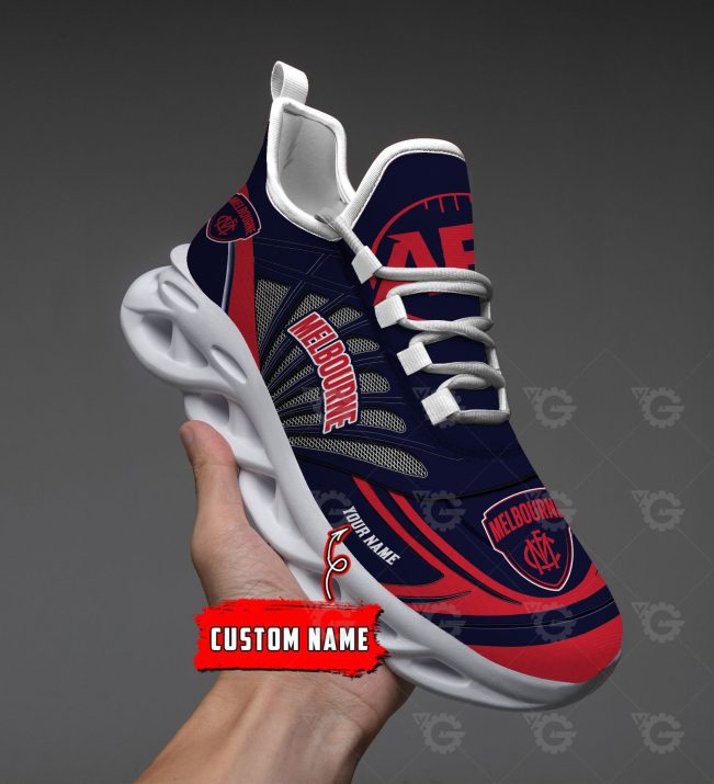 AFL Melbourne Demons Custom Name Max Soul Shoes V2 - soulcals.com