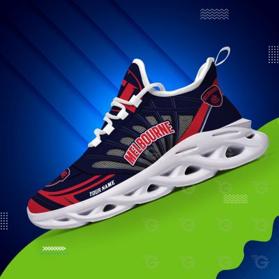 AFL Melbourne Demons Custom Name Max Soul Shoes V2 - soulcals.com