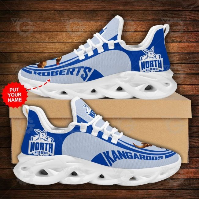 AFL North Melbourne Kangaroos Custom Name Max Soul Shoes - soulcals.com