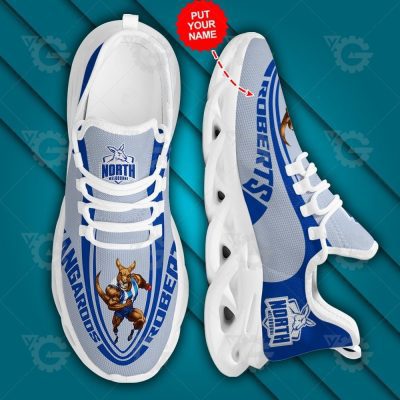AFL North Melbourne Kangaroos Custom Name Max Soul Shoes - soulcals.com