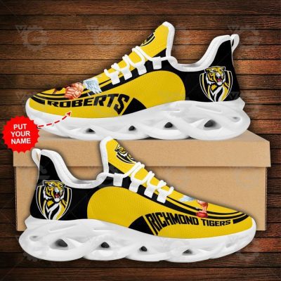 AFL Richmond Tigers Custom Name Max Soul Shoes - soulcals.com