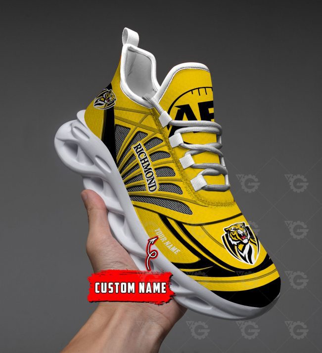 AFL Richmond Tigers Custom Name Max Soul Shoes V2 - soulcals.com