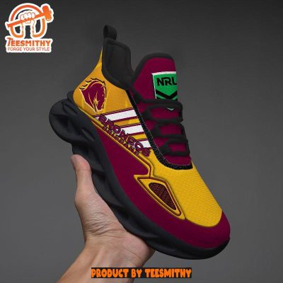 Brisbane Broncos Max Soul  Shoes NRL Max Soul Shoes-Soulcals.com