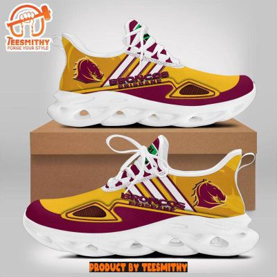 Brisbane Broncos Max Soul  Shoes NRL Max Soul Shoes-Soulcals.com