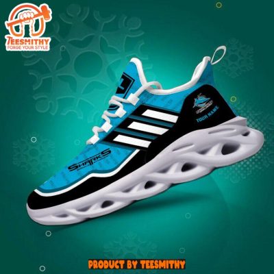 Cronulla-Sutherland Sharks Max Soul  Shoes Persnalized NRL Max Soul Shoes-Soulcals.com
