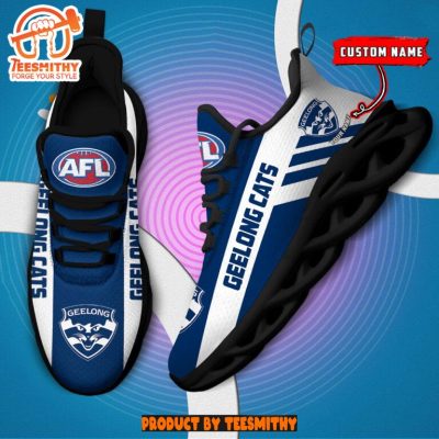 Geelong Cats Max Soul  Shoes Personalized AFL Max Soul Shoes-Soulcals.com