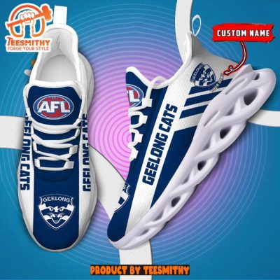 Geelong Cats Max Soul  Shoes Personalized AFL Max Soul Shoes-Soulcals.com