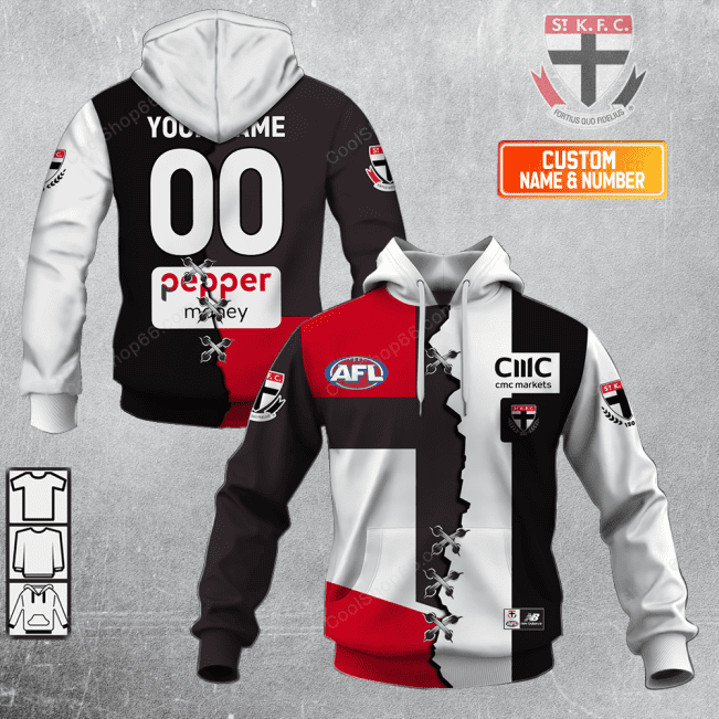 St Kilda Football Club AFL Mix Jersey Style Shirts - soulcals.com