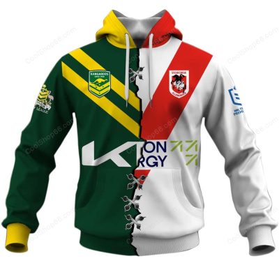 Wests Tigers Mascot NRL Casual Shirt Summer Vibe Style LT6