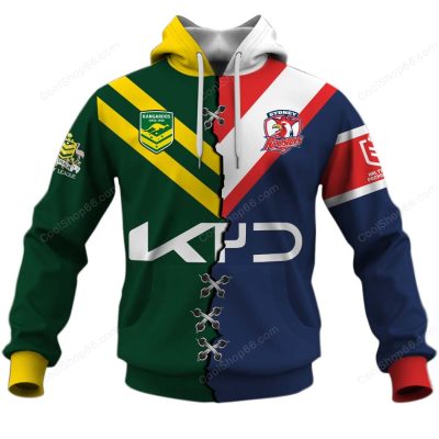 Wests Tigers Mascot NRL Casual Shirt Summer Vibe Style LT6
