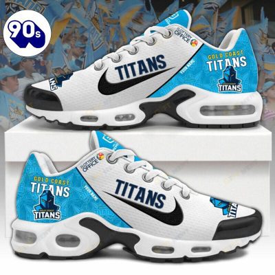 Gold Coast Titans Custom Name NRL Air Max Plus Shoes - Soulcals.com