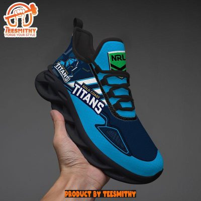 Gold Coast Titans Max Soul  Shoes NRL Max Soul Shoes-Soulcals.com