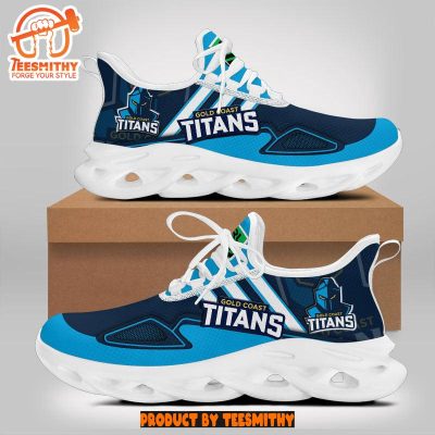 Gold Coast Titans Max Soul  Shoes NRL Max Soul Shoes-Soulcals.com