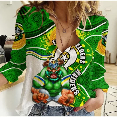 Sydney Roosters Mascot NRL Women Casual Shirt NAIDOC LT6