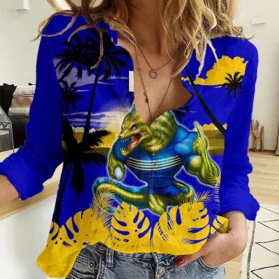 Canberra Raiders Mascot NRL Casual Shirt NAIDOC 2023 Patterns LT6