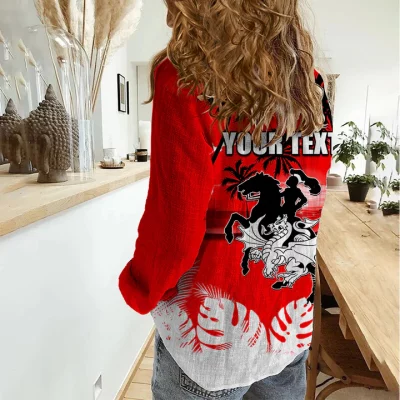 Canberra Raiders Mascot NRL Casual Shirt NAIDOC 2023 Patterns LT6