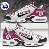 Manly Warringah Sea Eagles Custom Name NRL Air Max Plus Shoes - Soulcals.com
