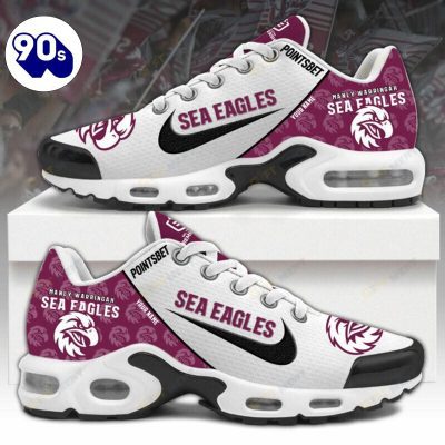 Manly Warringah Sea Eagles Custom Name NRL Air Max Plus Shoes - Soulcals.com