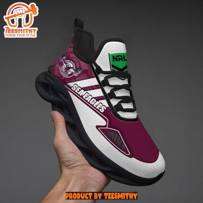 Manly Warringah Sea Eagles Max Soul  Shoes NRL Max Soul Shoes-Soulcals.com