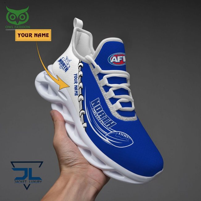 North Melbourne Football Club AFL Personalized Max Soul Shoes