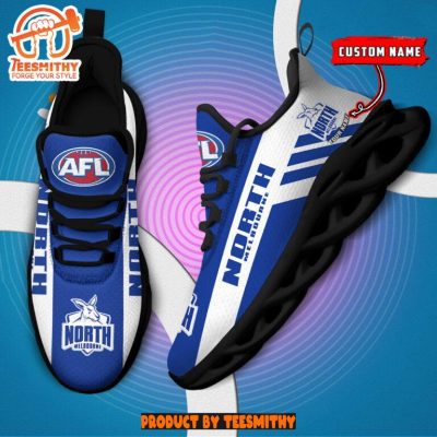 North Melbourne Kangaroos Max Soul  Shoes Personalized AFL Max Soul Shoes-Soulcals.com