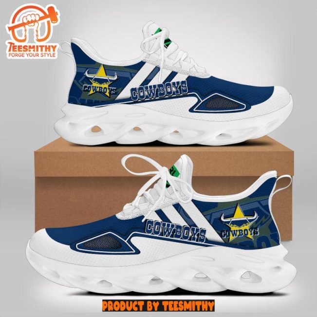 North Queensland Cowboys Max Soul  Shoes NRL Max Soul Shoes-Soulcals.com