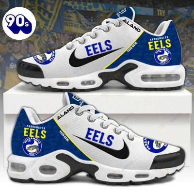Parramatta Eels, Air Max Plus Shoes, NRL, NRL Air Max Plus Shoes, NRL Shoes, Personalized