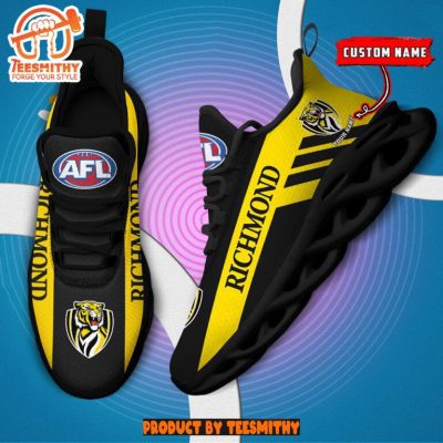Richmond Tigers Max Soul  Shoes Personalized AFL Max Soul Shoes-Soulcals.com