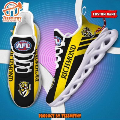 Richmond Tigers Max Soul  Shoes Personalized AFL Max Soul Shoes-Soulcals.com