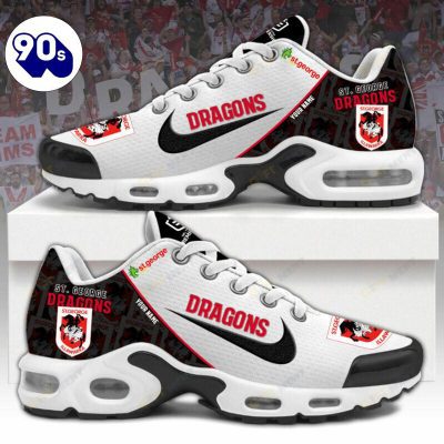 St George Illawarra Dragons, Air Max Plus Shoes, NRL, NRL Air Max Plus Shoes, NRL Shoes, Personalized