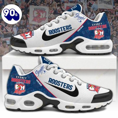 Sydney Roosters, Air Max Plus Shoes, NRL, NRL Air Max Plus Shoes, NRL Shoes, Personalized