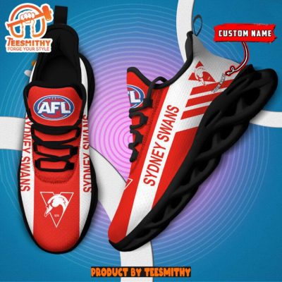 Sydney Swans Max Soul  Shoes Personalized AFL Max Soul Shoes-Soulcals.com