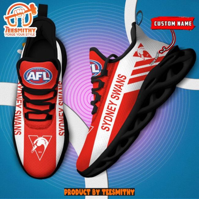 Sydney Swans Max Soul  Shoes Personalized AFL Max Soul Shoes-Soulcals.com