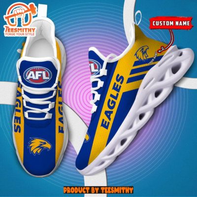 West Coast Eagles Max Soul  Shoes Personalized AFL Max Soul Shoes-Soulcals.com