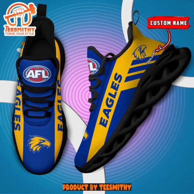 West Coast Eagles Max Soul  Shoes Personalized AFL Max Soul Shoes-Soulcals.com