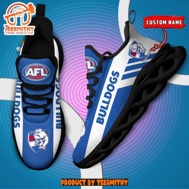 Western Bulldogs Max Soul  Shoes Personalized AFL Max Soul Shoes-Soulcals.com