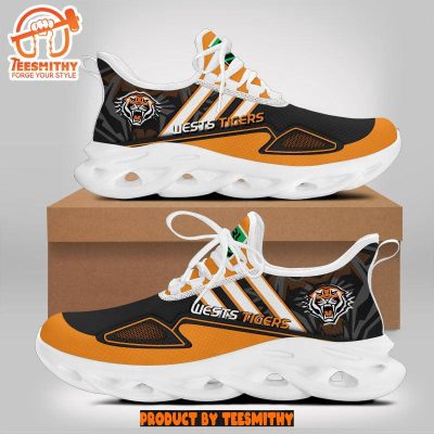 Wests Tigers Max Soul  Shoes NRL Max Soul Shoes-Soulcals.com