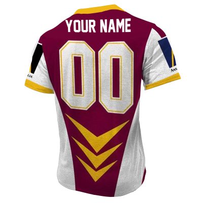 Personalise QLD MAROONS 1997 INAUGURAL TRI SERIES SUPER LEAGUE Vintage Retro Jerseys Henlley Shirt