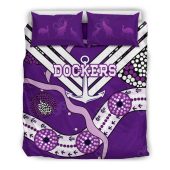AFL Fremantle Dockers Purple Indigenous  Bedding Set