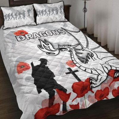 NRL St. George Illawarra Dragons ANZAC Day  Bedding Set