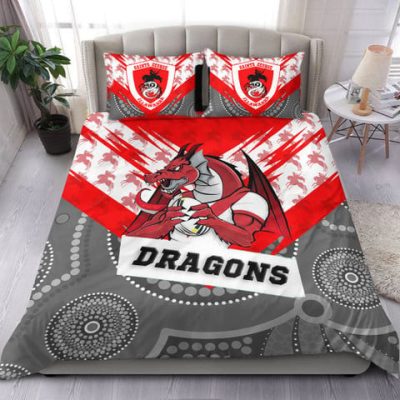 NRL St. George Illawarra Dragons Indigenous Mascot  Bedding Set