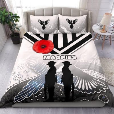 AFL Collingwood Magpies ANZAC Day Special Version  Bedding Set