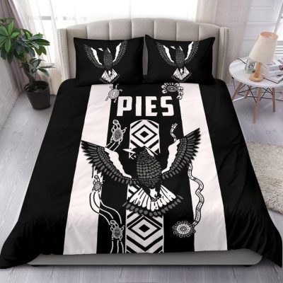 AFL Collingwood Magpies Pies Indigenous  Bedding Set