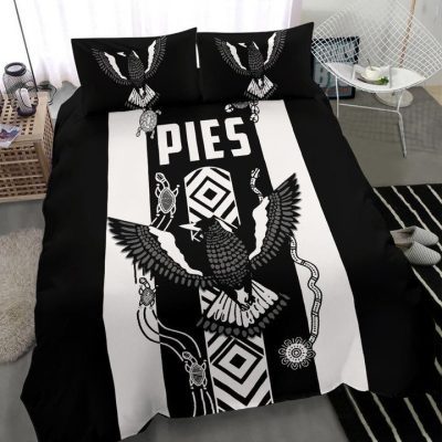 AFL Collingwood Magpies Pies Indigenous  Bedding Set