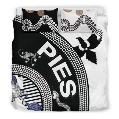 AFL Collingwood Magpies Unique Indigenous  Bedding Set