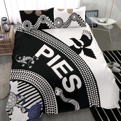 AFL Collingwood Magpies Unique Indigenous  Bedding Set